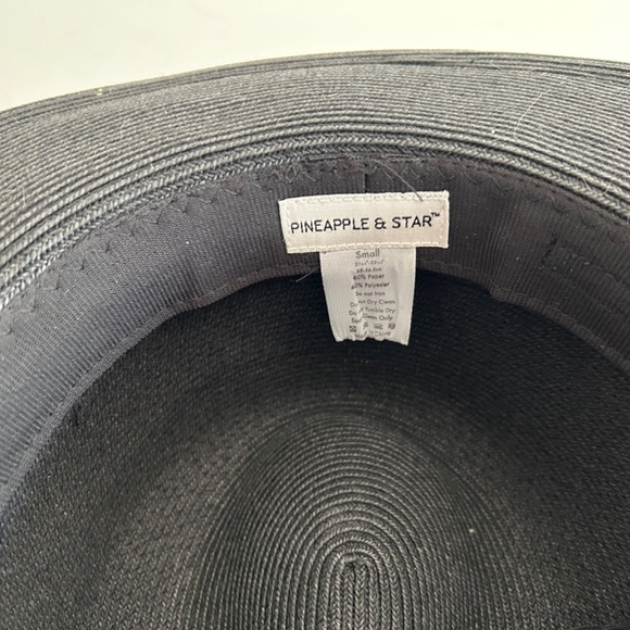 PINEAPPLE STAR BLACK FEDORA - Picture 4 of 6